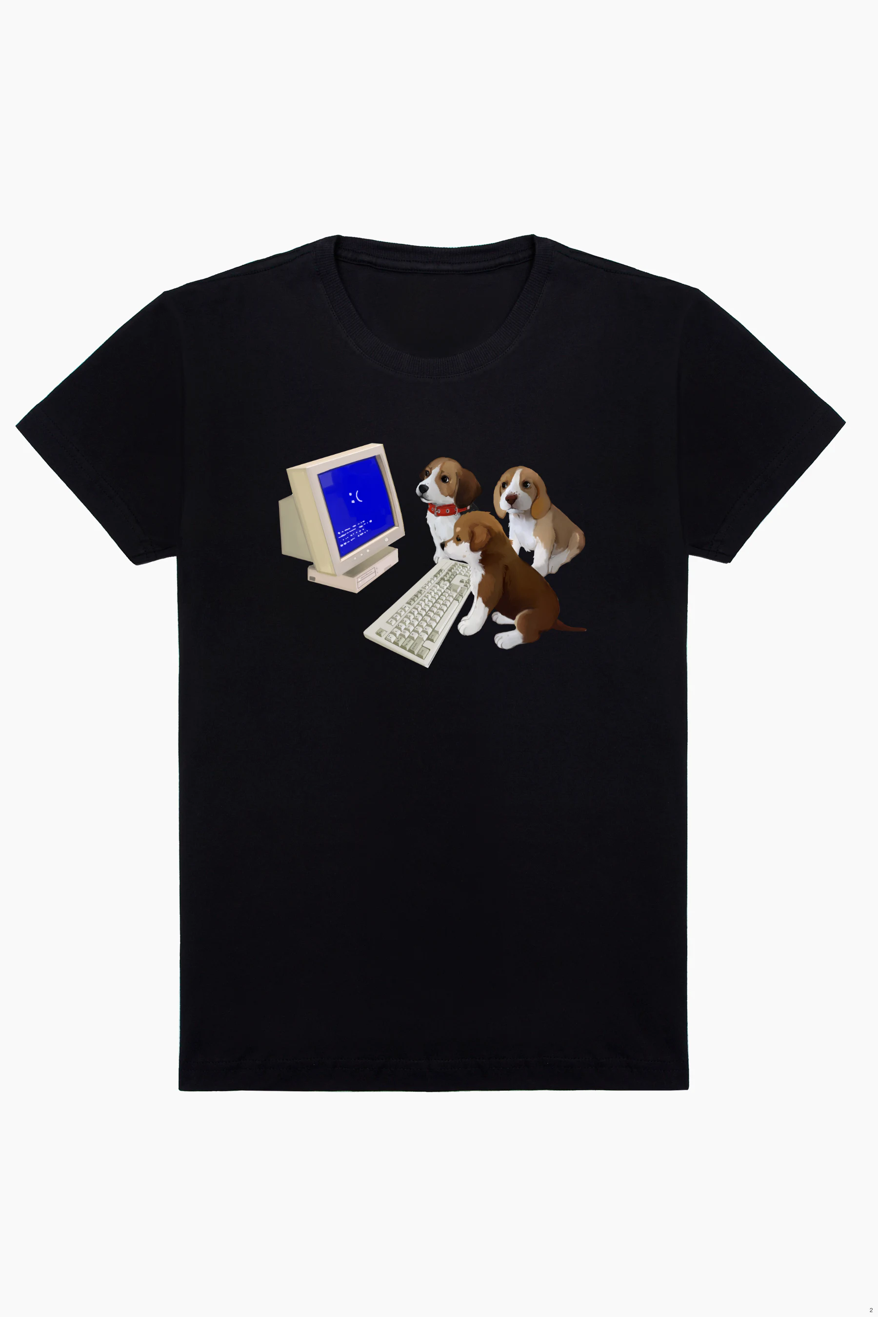 Doggo In Computer Camiseta we love our computer - doggo revolution