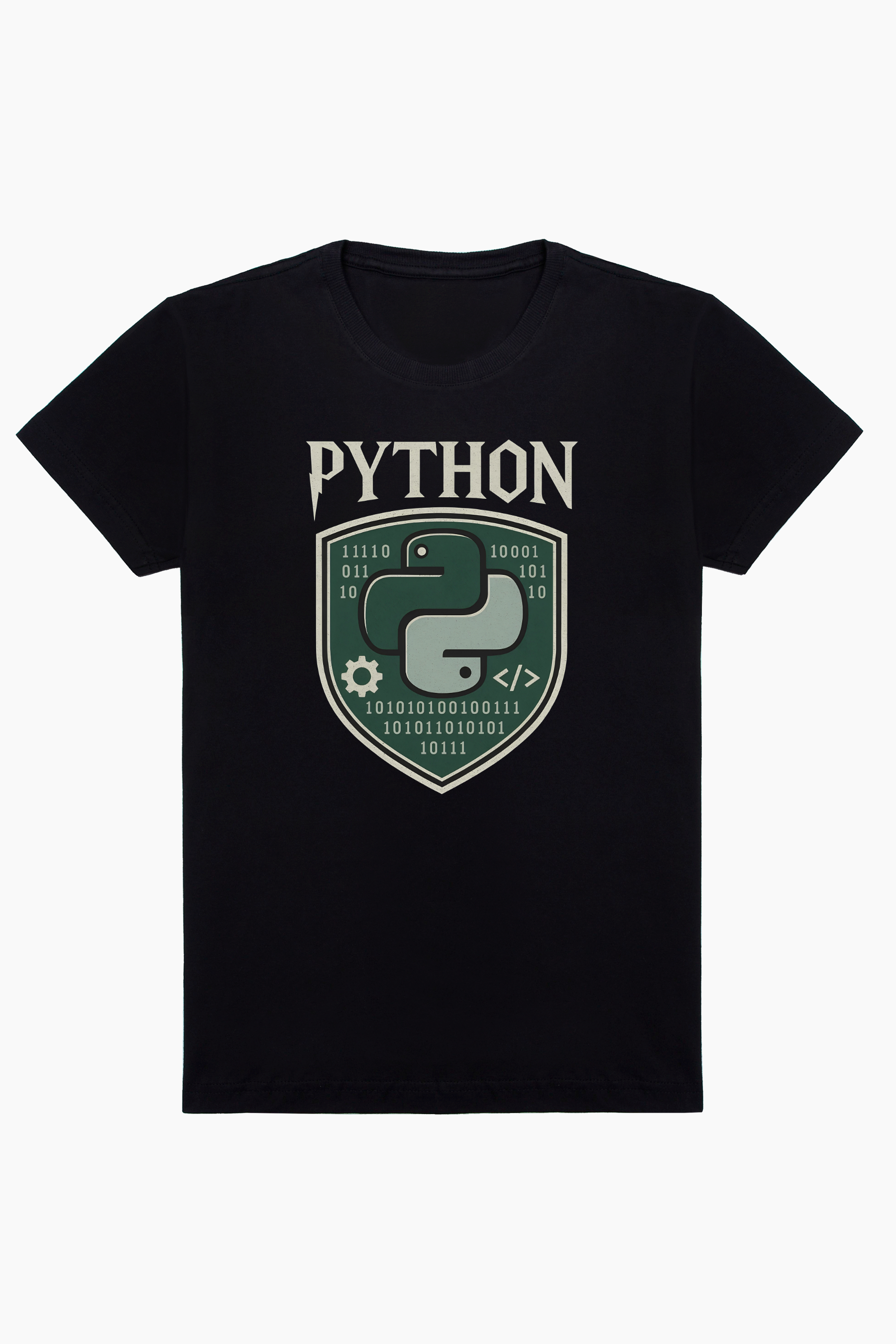 Camiseta Camiseta Python – Estilo Sonserina para Programadores - Textos ...