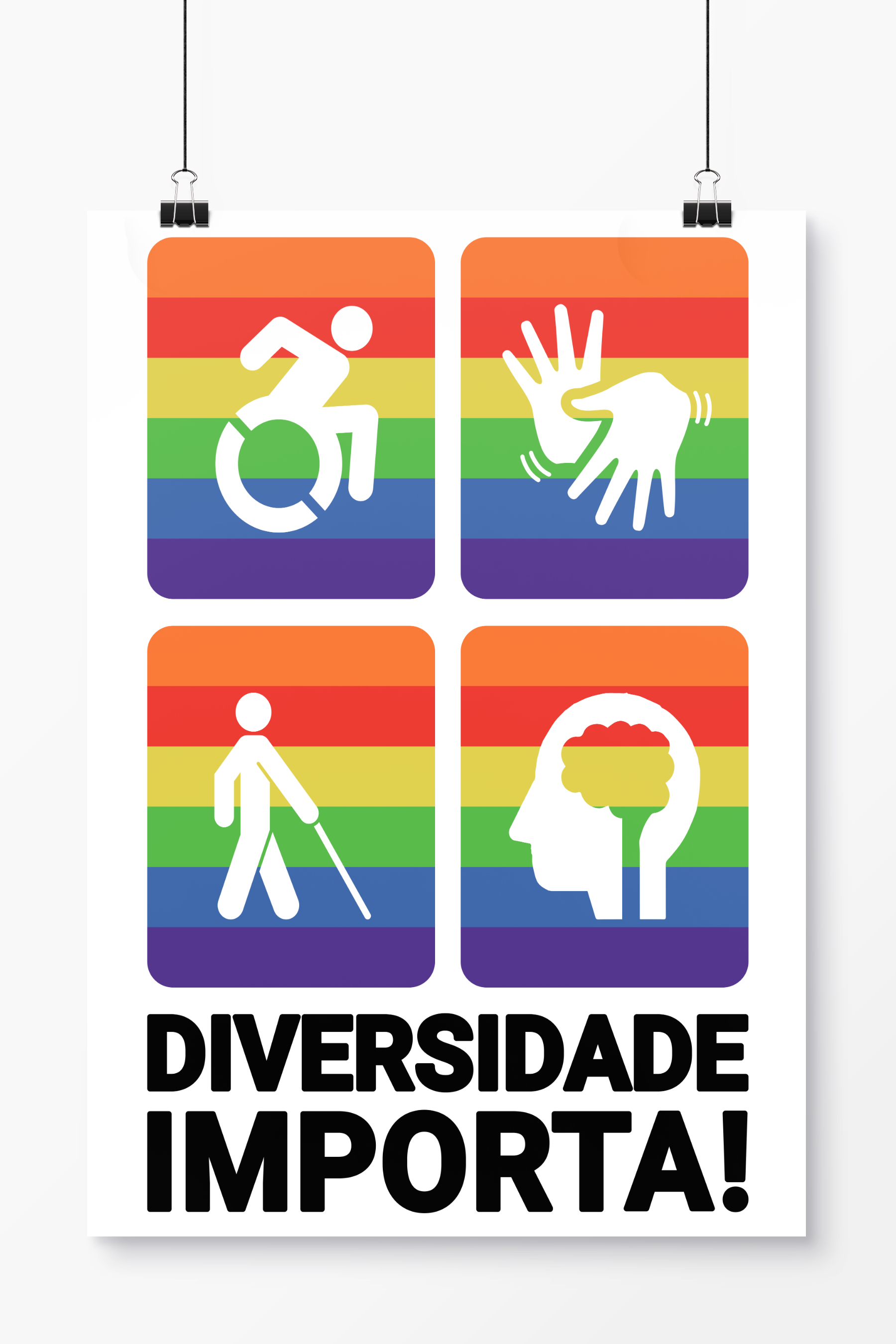 Reseprentação do Pôster: 'Diversidade Importa!'