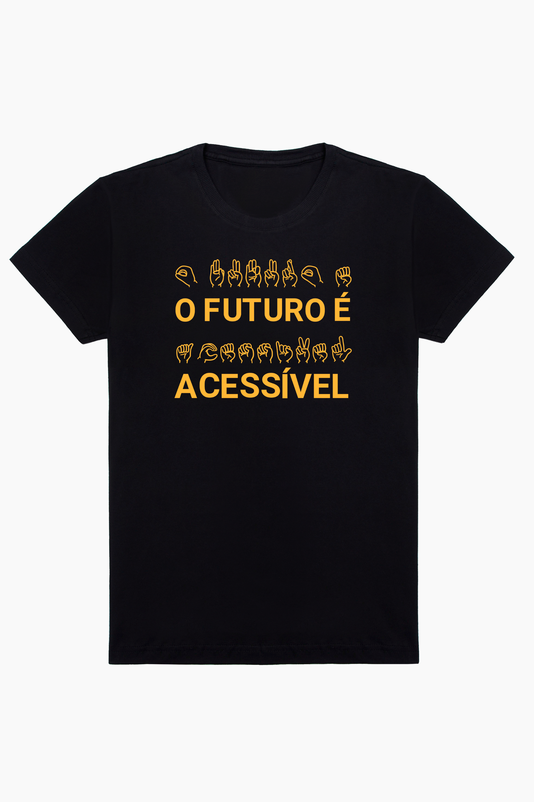 Reseprentação da Camiseta: 'O Futuro é Acessível'