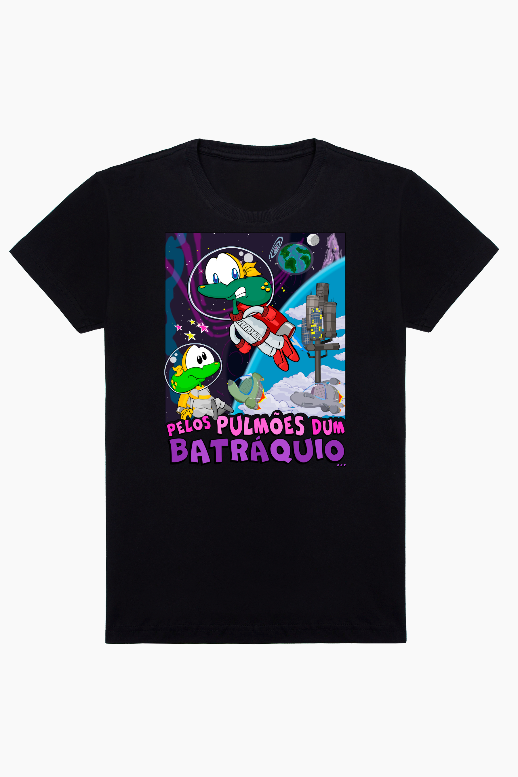 Camiseta Pelos Pulmões dum Batráquio - Sapo Brothers