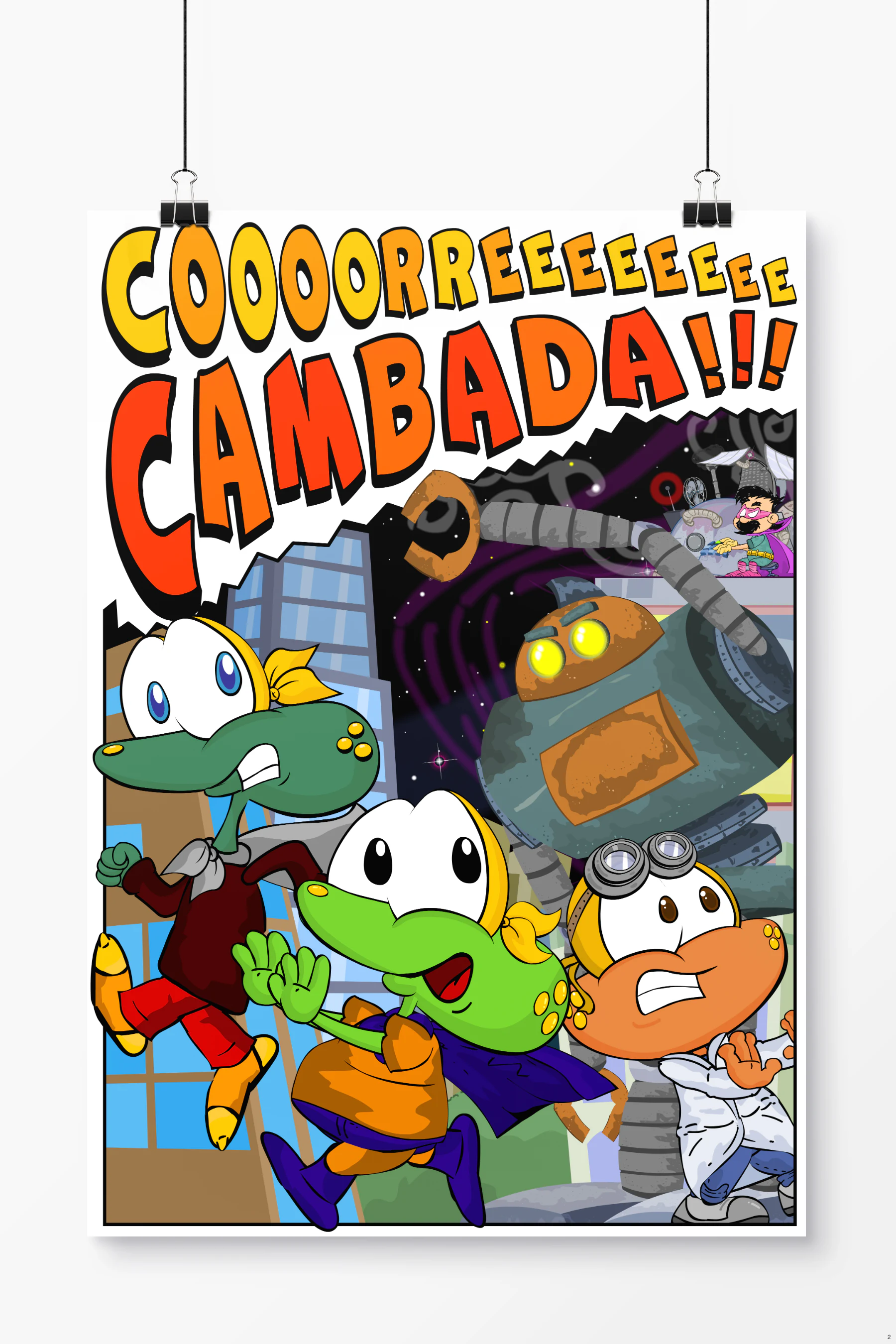 Poster Sapo Brothers COORRREEEEEE CAMBADA!!! - Sapo Brothers