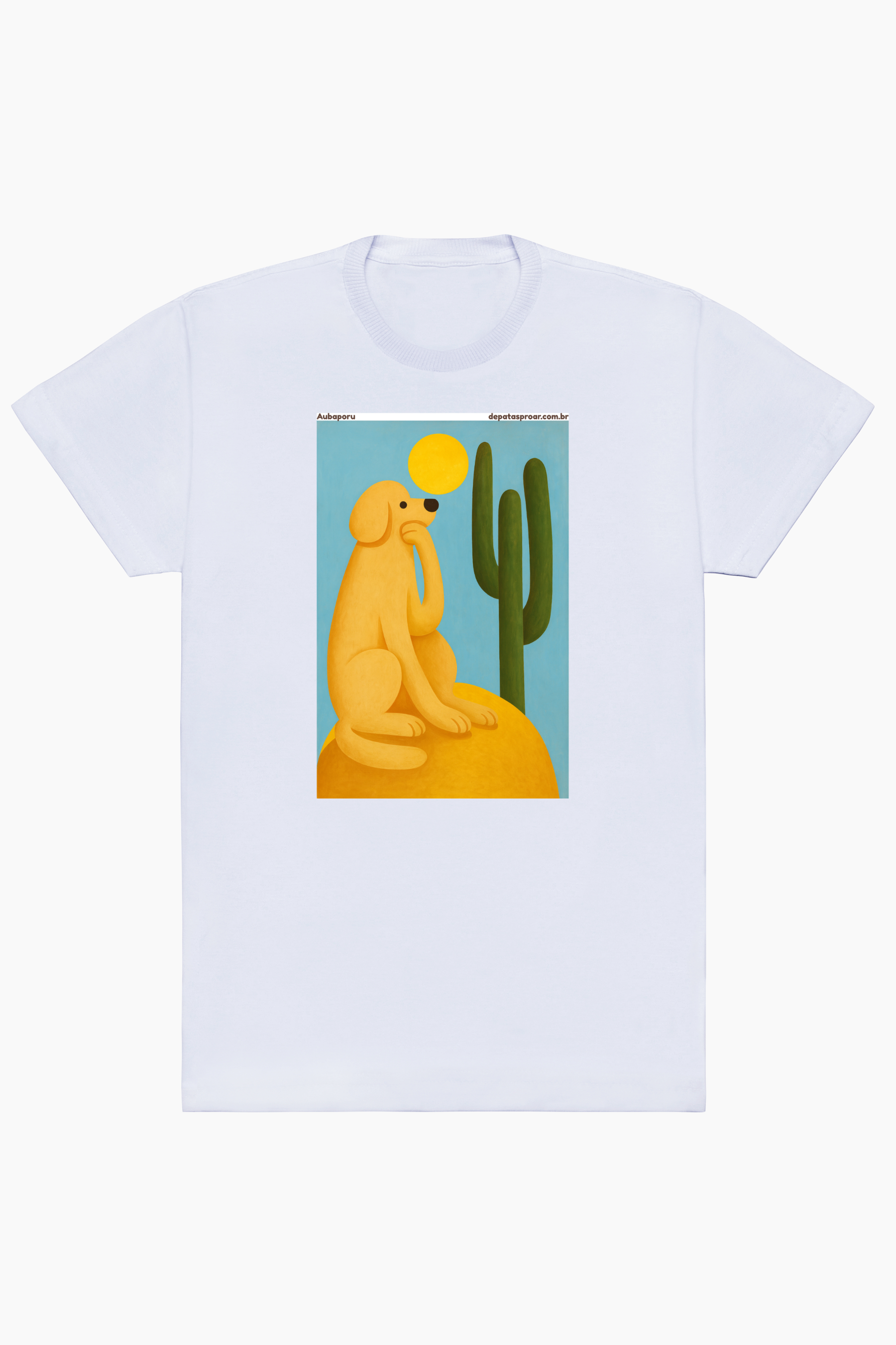 Camiseta Aubaporu Dog, arte pet moderna brasileira