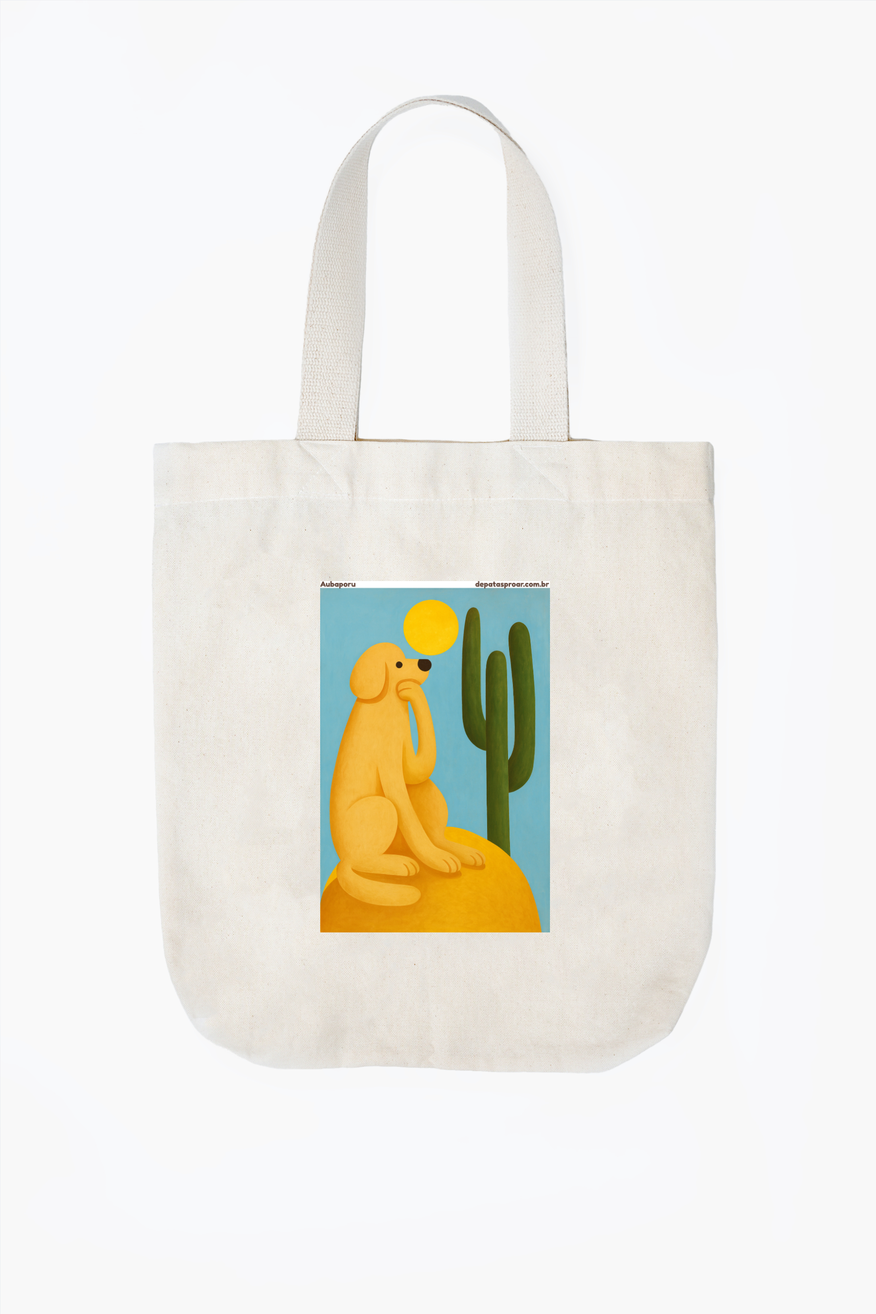 Ecobag Aubaporu Dog na Ecobag, arte pet exclusiva