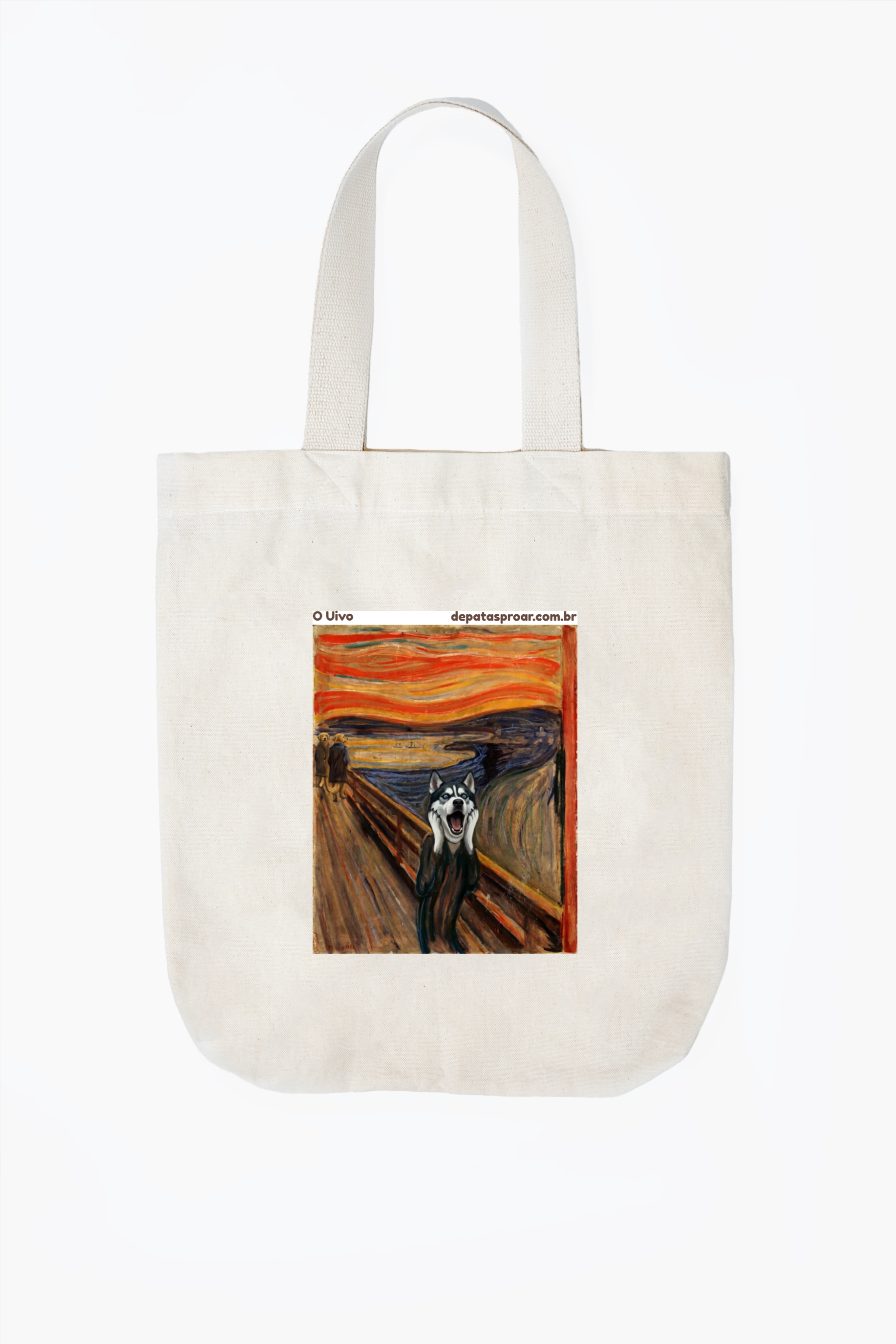 Ecobag O Uivo Husky, arte pet dramática