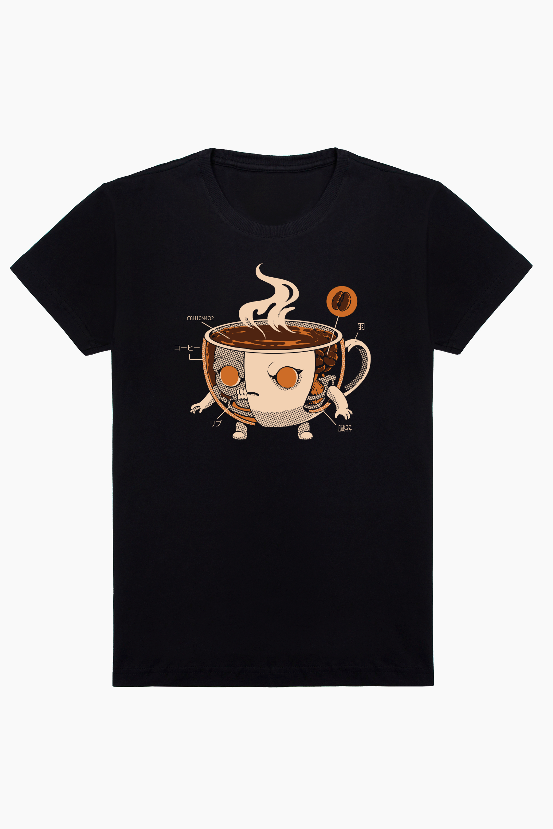 Camiseta Coffeezilla X-ray - Ilustrata