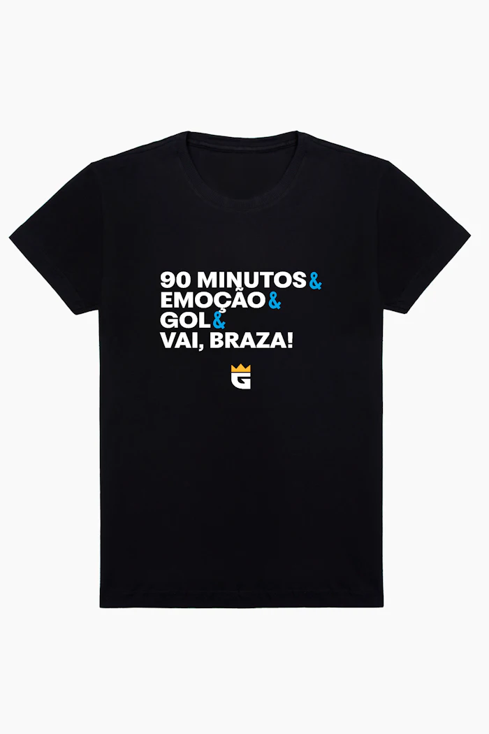 Camiseta 90 Minutos de Emoção da Da Galera