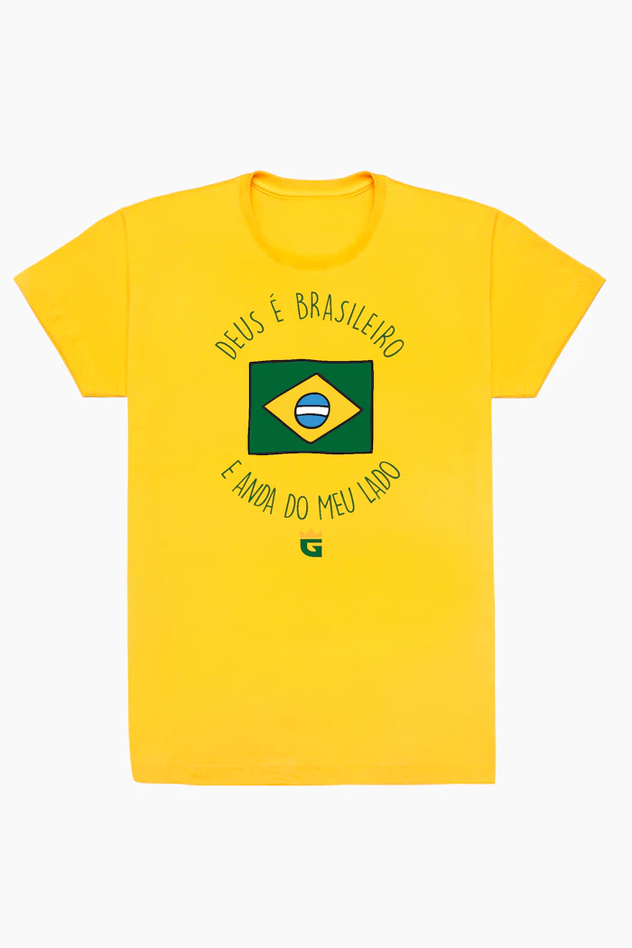 Camiseta Deus é Brasileiro da Da Galera