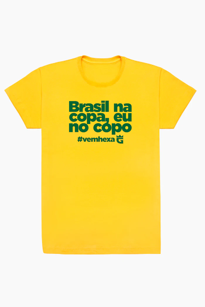 Camiseta Brasil na Copa, Eu no Copo da Da Galera