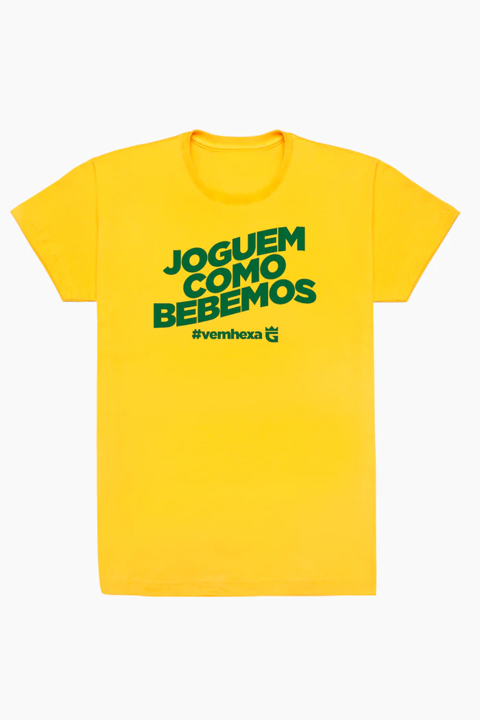 Camiseta Joguem Como a Gente Bebe da Da Galera