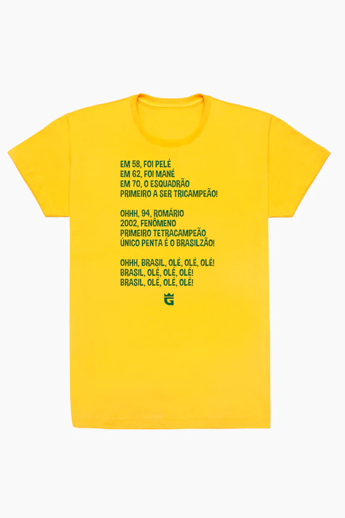 Camiseta História da Seleção da Da Galera