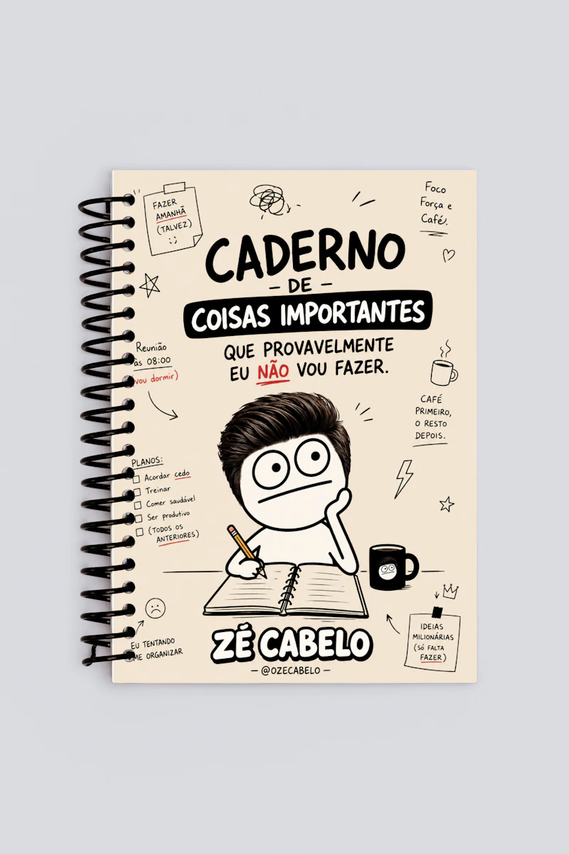 Caderno Zé Cabelo — Coisas Importantes