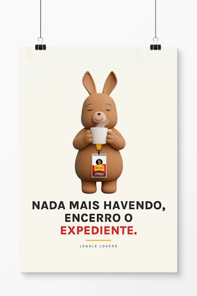 Pôster Nada mais havendo, encerro o expediente.