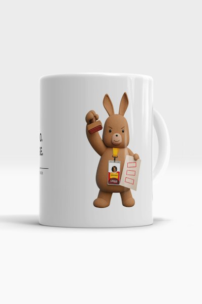 Caneca Ciente. De acordo. Cumpra-se.