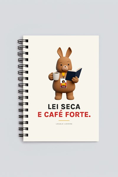 Planner Lei seca e café forte.