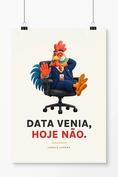Pôster Data venia, hoje não.