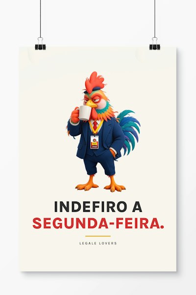 Pôster Indefiro a segunda-feira.