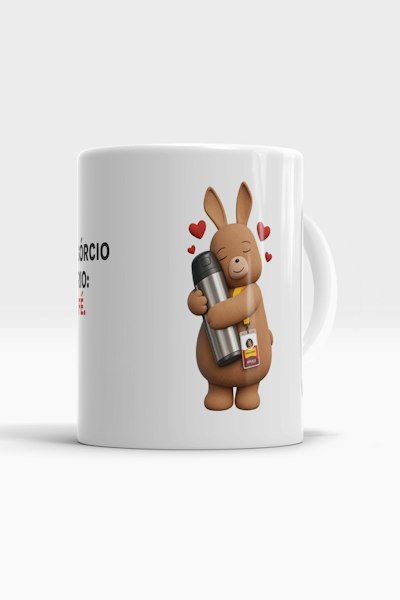 Caneca Litisconsórcio necessário: eu e o café.