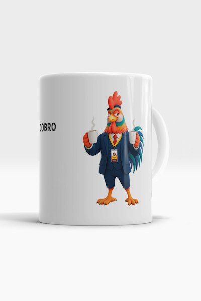 Caneca Prazo em dobro só para o café.