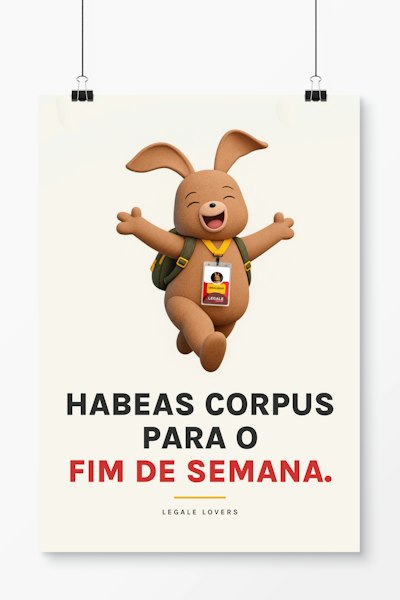 Pôster Habeas corpus para o fim de semana.