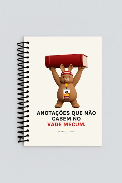 Caderno Anotações que não cabem no Vade Mecum.