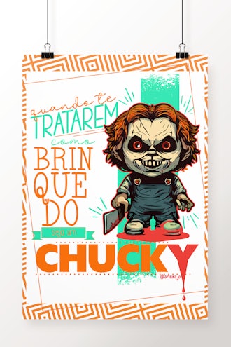 Quadro A4 Chucky Boneco Filme De Terror Pronta Entrega A4