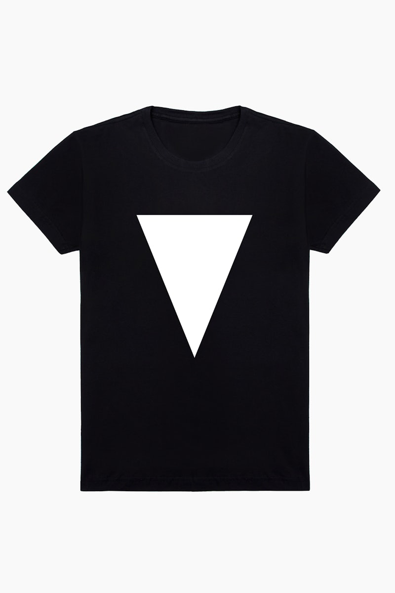 Camiseta Triângulo Invertido Cor Sólida - Ideograma