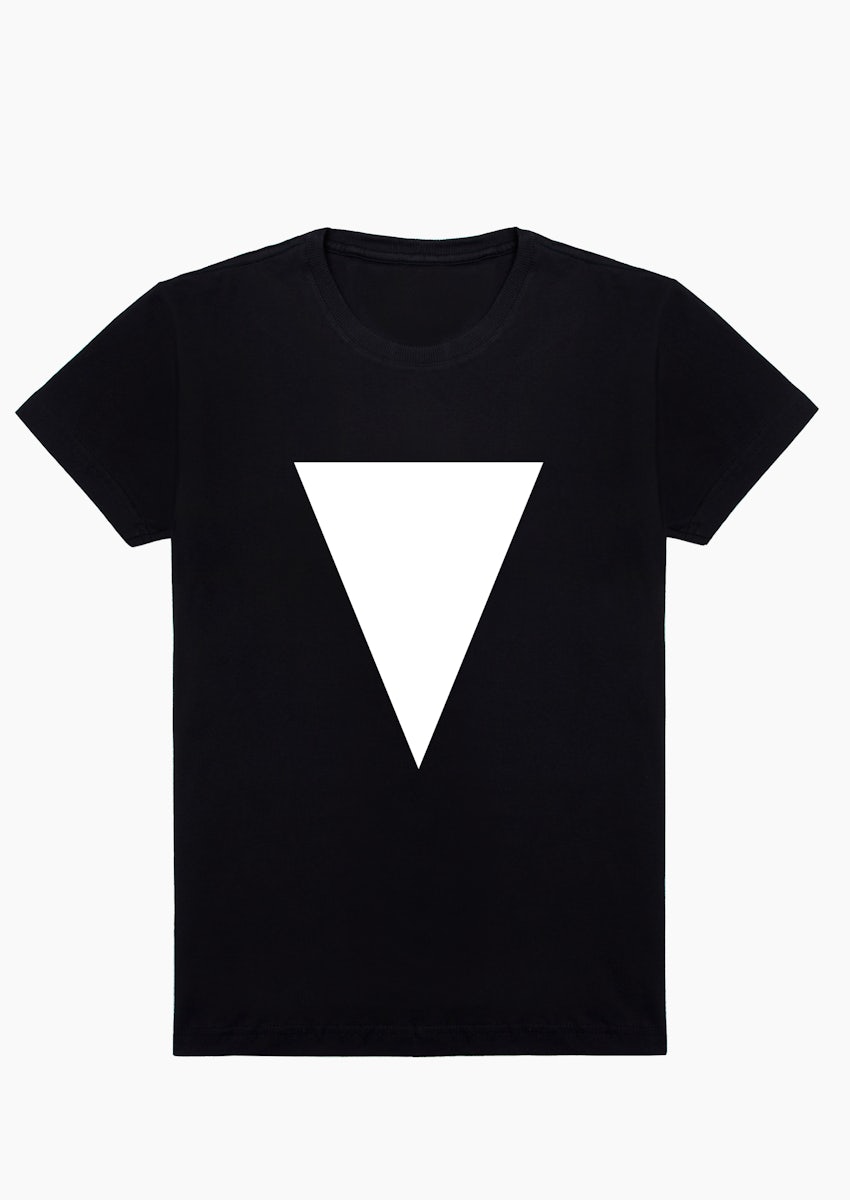 Camiseta Triângulo Invertido Cor Sólida - Ideograma